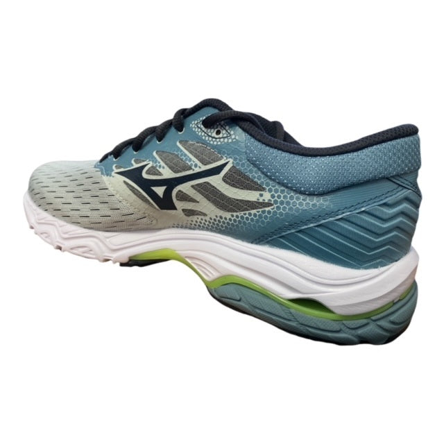 Dettaglio tecnologia Wave e supporto tallone Mizuno Wave Prodigy 3 scarpa running uomo