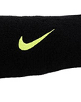 Nike Swoosh long sweatband Wristbands NNN05023OS 023 Black/Grey