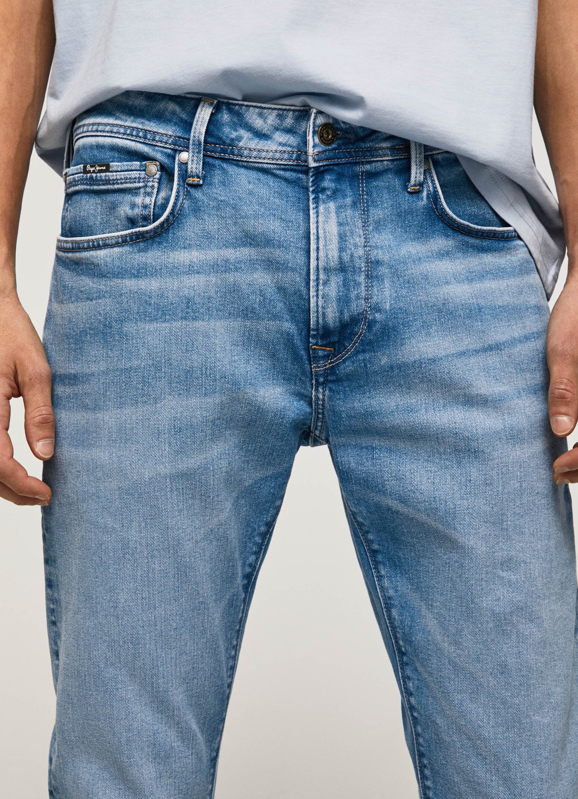 Pepe Jeans men&#39;s jeans trousers Regular Fit Stanley PM206326VT6 denim