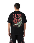 Phobia Black unisex t-shirt with green Scorpion PH00214 