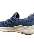 Skechers scarpa sneakers da donna Arch Fit Lucky Thoughts 149056 NVY blu