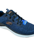 Skechers scarpa da ginnastica da uomo Solar Fuse Kryzik 52758 NVBK blu