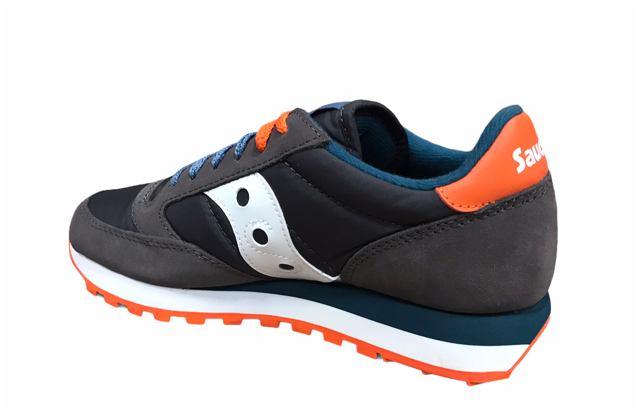 Saucony Original men&#39;s sneakers Jazz S2044-615 brown-petrol-orange