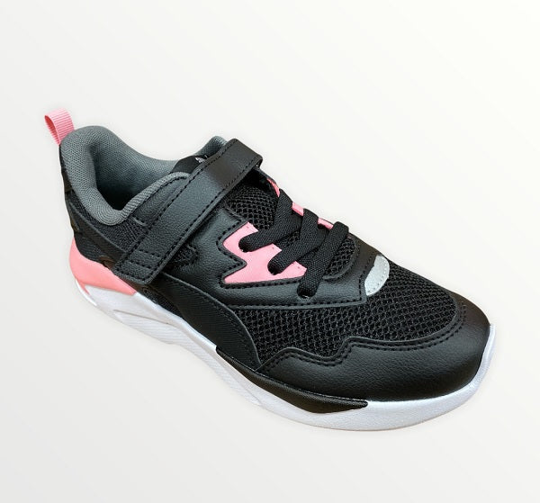 Puma girl&#39;s sneakers shoe X-Ray Lite AC PS 374395 17 black pink