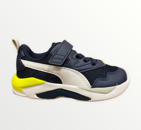 Puma scarpa sneakers da ragazzo X-Ray Lite AC PS 374395 21 blu bianco giallo