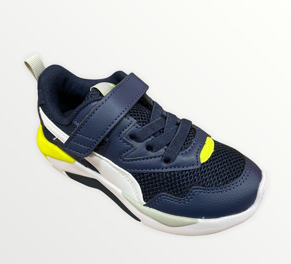 Puma boy&#39;s sneakers shoe X-Ray Lite AC PS 374395 21 blue white yellow