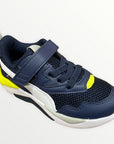 Puma boy's sneakers shoe X-Ray Lite AC PS 374395 21 blue white yellow