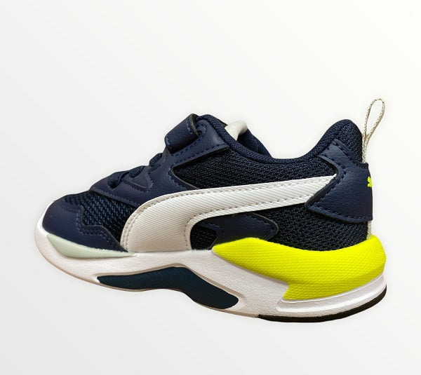 Puma boy&#39;s sneakers shoe X-Ray Lite AC PS 374395 21 blue white yellow