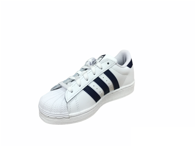 Adidas low sneakers for boys Superstar C GZ2884 white/night sky