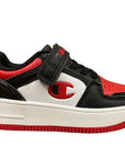 Champion Rebound 2.0 Low children's sneakers shoe 2258-CHA-KK002 NBK/WHT/RED black-white-red