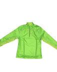 Mizuno men's technical half zip running shirt Active Hybrid Dry Ls Hz J2GC1525 33 lime green 