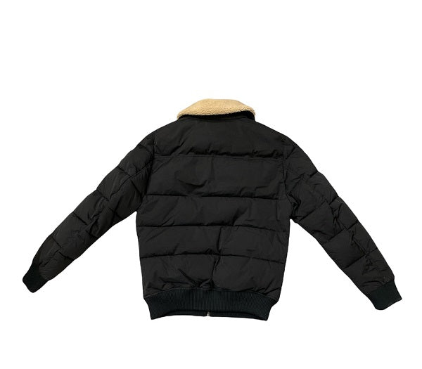Censured giacca da uomo con collo pelliccia Combo Shearling JM4054T FSNY 90 nero