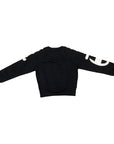 Champion Children's Crewneck Sweatshirt with print on the sleeve 404211 black