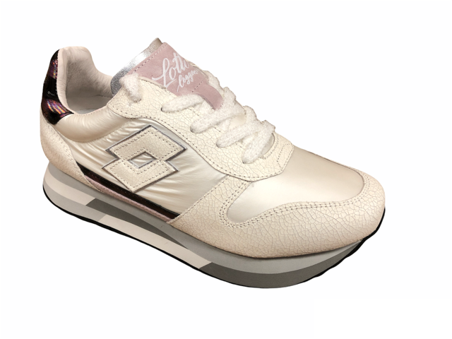 Lotto Leggenda women&#39;s sneakers Wedge Crack W 217130 8NE white-silver
