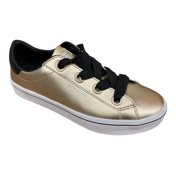 Skechers women&#39;s sneakers shoe Hi Lites Metallics Gold 957 GLD gold