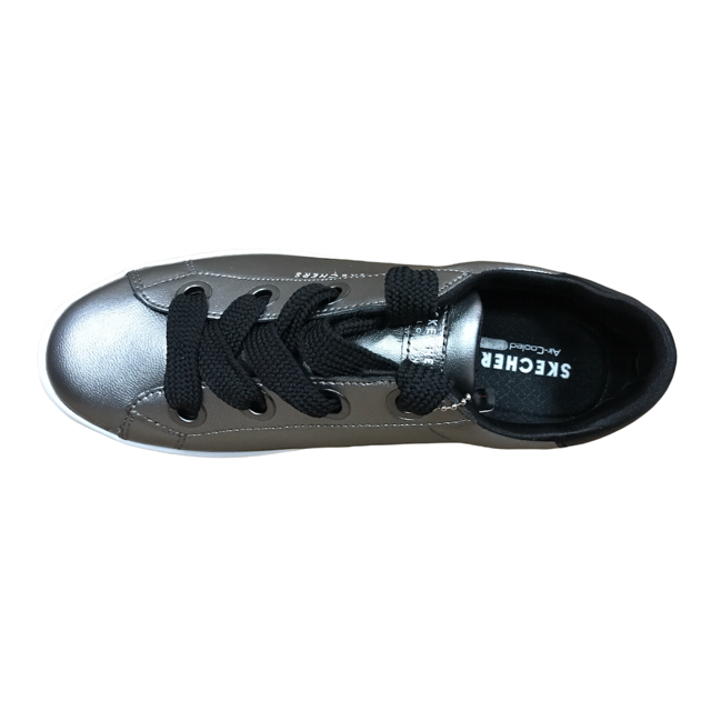 Skechers Hi Lites 957 metallic gray women&#39;s sneakers shoe