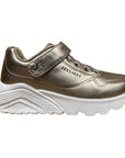 Skechers Sneakers da ragazza Uno Lite Chrome Steps 310453L/PEW grigio peltro