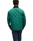 Obey Collectors quilted men's jacket 121800479 green