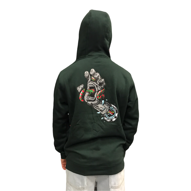 Santa Cruz Sweatshirt Pool Snakes Hand Hood SCA-HDY-501 black forest