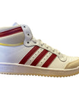 Adidas Originals men's high top sneakers Top Ten S24133 white-red-white cream
