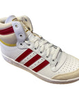 Adidas Originals men's high top sneakers Top Ten S24133 white-red-white cream