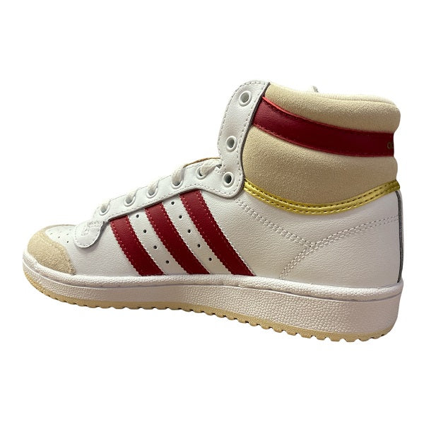 Adidas Originals men&#39;s high top sneakers Top Ten S24133 white-red-white cream