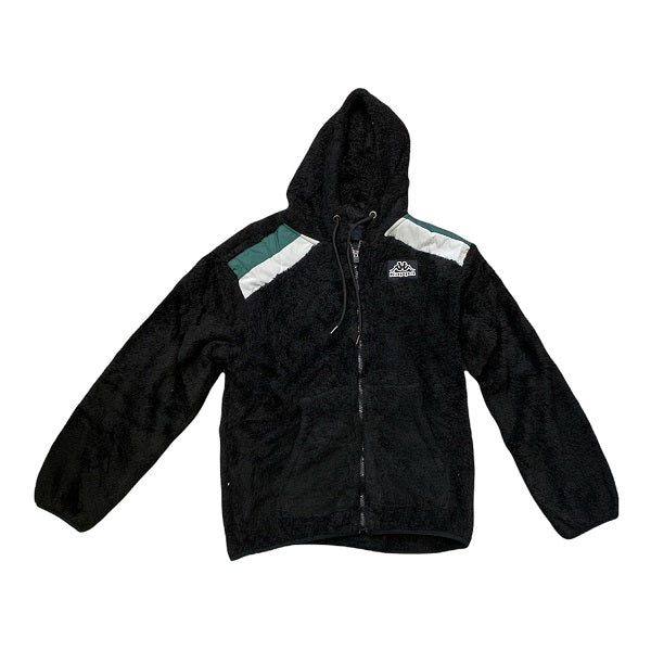 Kappa fleece sweater with hood and full zip Logo Clo 34111QW 005 black