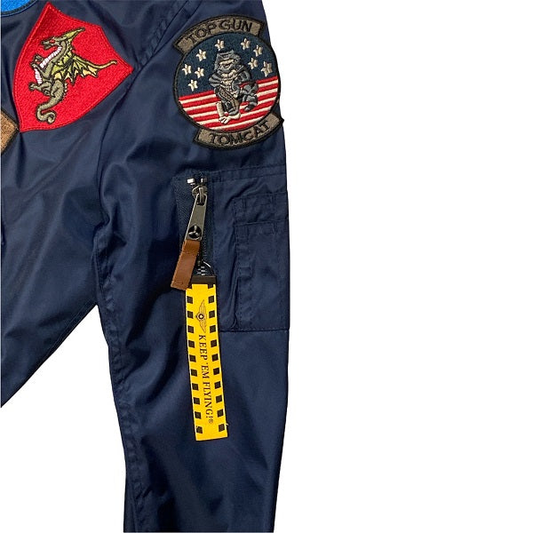 Top Gun men&#39;s bomber jacket Goose TGJ1940P 51993 52387 179 blue