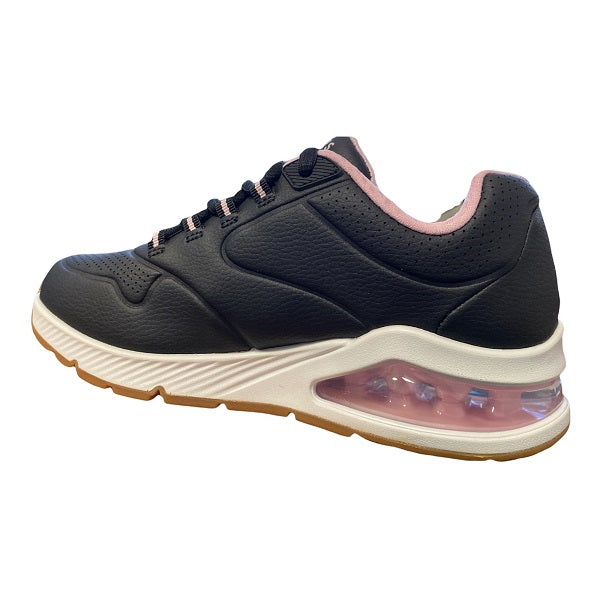 Skechers women&#39;s sneakers shoe Uno 2-2nd Best 155542-BLK black-pink