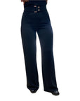 Gaudì Long trousers with buckle 121FD25014 2001 black