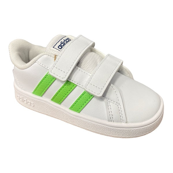 Adidas Grand Court CF I GX5750 white-green children&#39;s sneakers