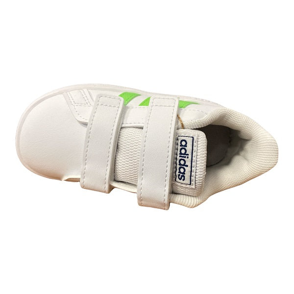 Adidas Grand Court CF I GX5750 white-green children&#39;s sneakers