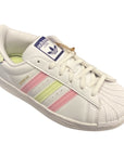 Adidas Originals sneakers da bambina Superstar C GY3331 white-pink-lime