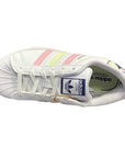 Adidas Originals sneakers da bambina Superstar C GY3331 white-pink-lime