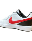 Nike scarpa sneakers da ragazzi Court Borough Low 2 BQ5448 110 bianco rosso nero
