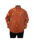Obey reversible men's jacket Digital 121800495 orange ginger-lilac