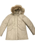 Censured Giacca invernale da donna con cappuccio e pelliccia CW 1784 T BR2 16 beige