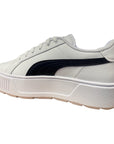 Puma scarpa sneakers con zeppa da donna Karmen L 384615 02 bianco nero
