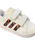 Adidas children's sneakers Grand Court CF I GZ1079 white-black