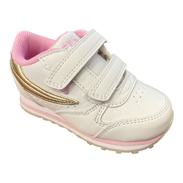Fila Orbit infant girl&#39;s sneakers shoe with Velcro 1011080.00I white-gold