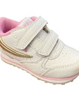 Fila Orbit infant girl's sneakers shoe with Velcro 1011080.00I white-gold
