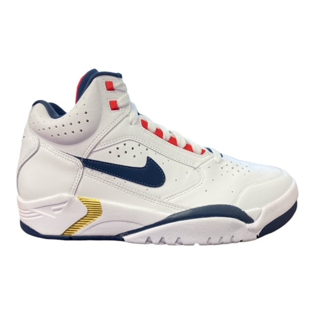 Nike men&#39;s basketball shoe Air Flight Lite Mid DJ2518 102 white-red-blue