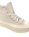 Converse women's sneakers shoe with wedge Chuck Taylor All Star Lift 2X Crafted 572953C sand