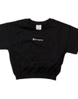 Champion Croptop women's short sleeve t-shirt 115211 KK001 NBK black