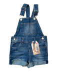 Levi's Kids salopette corta da bambino in jeans 4EE380 MA5 blu medio