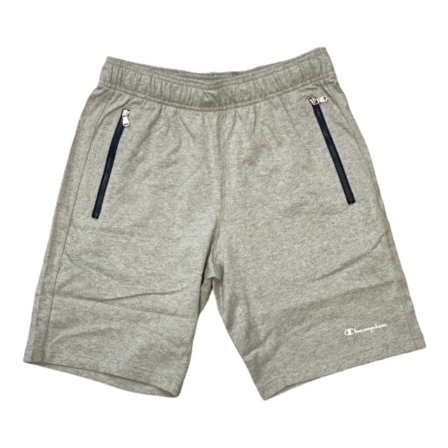 Champion Bermuda shorts in cotton with zip pockets 217437 EM006 OXGM melange grey