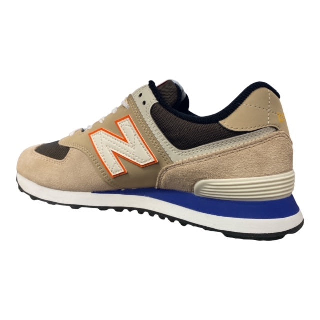 New Balance sneakers unisex bassa ML574HQ2 marrone chiaro-arancio-bianco