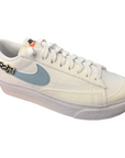 Nike women's sneakers shoe with canvas wedge Blazer Low Next Nature SE DJ6376 100 white