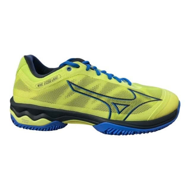 Mizuno men&#39;s padel shoe Wave Exceed Light 61GB222245 lemon yellow-blue 