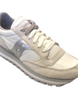 Saucony Original women's sneakers shoe with heel lift Jazz Triple S60530-16 white silver